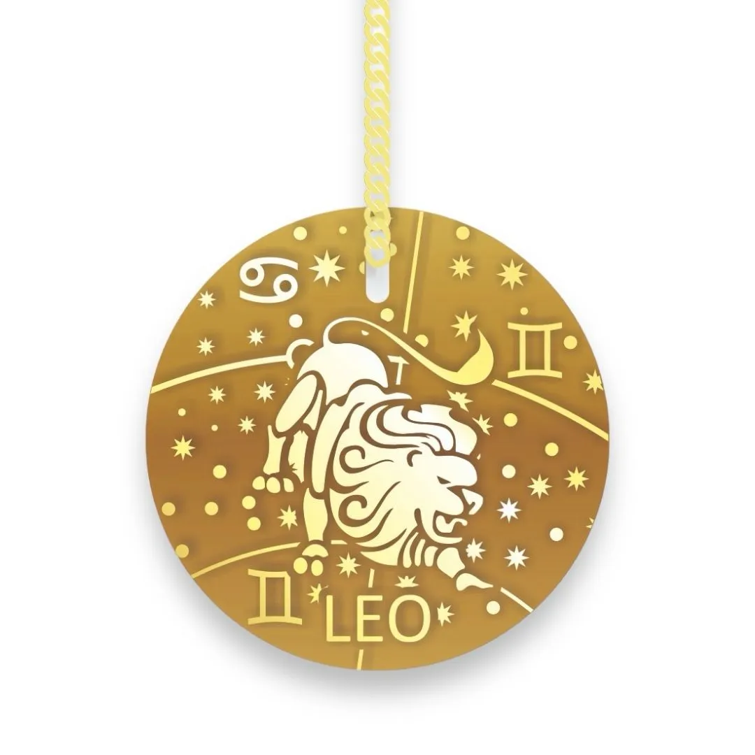 14k Leo Pendant