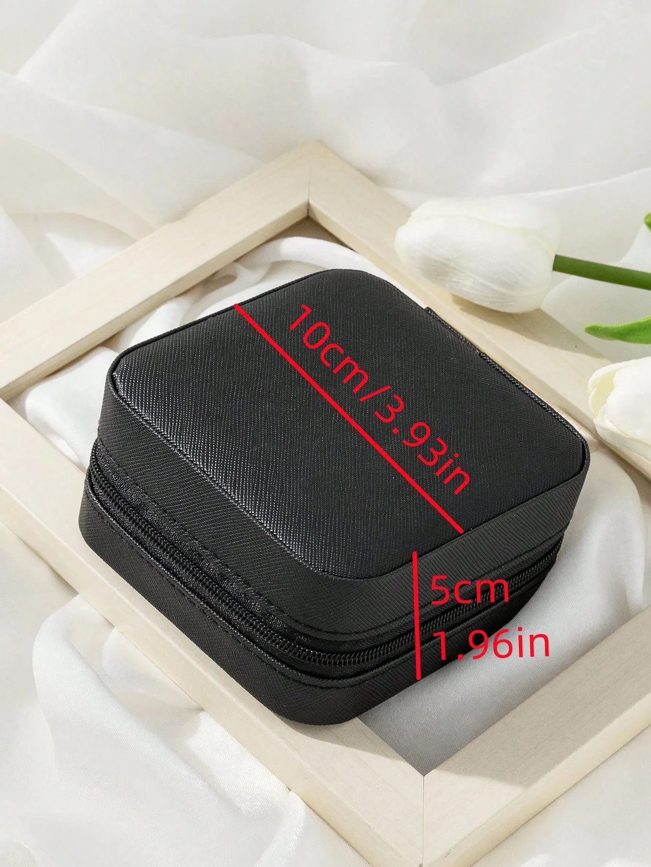 1pc Portable Jewelry Storage Box, Multi-grid Jewelry Organizer Storage Case For Home