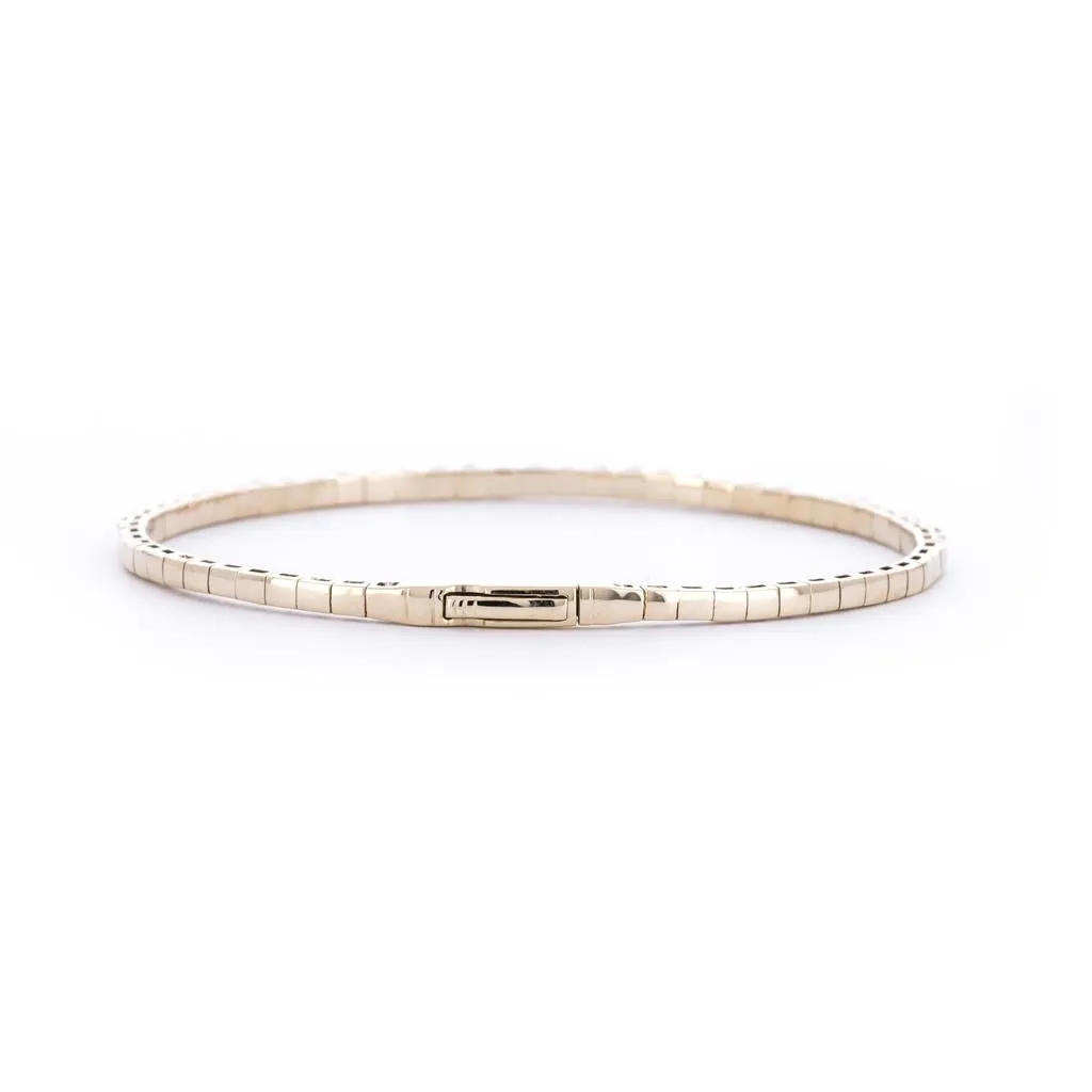 2.0ctw Diamond Flex Bangle -Yellow Gold