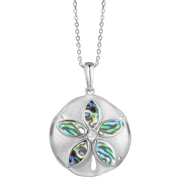 Abalone Sand Dollar Pendant