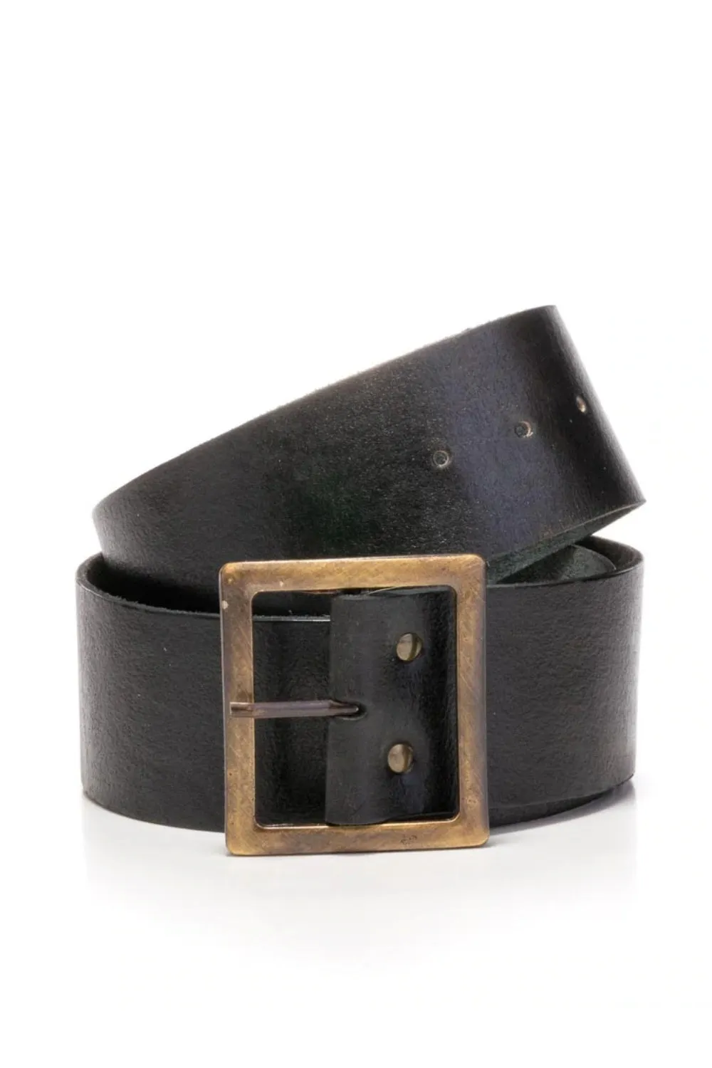 ADRAS LEATHER BELT BLACK