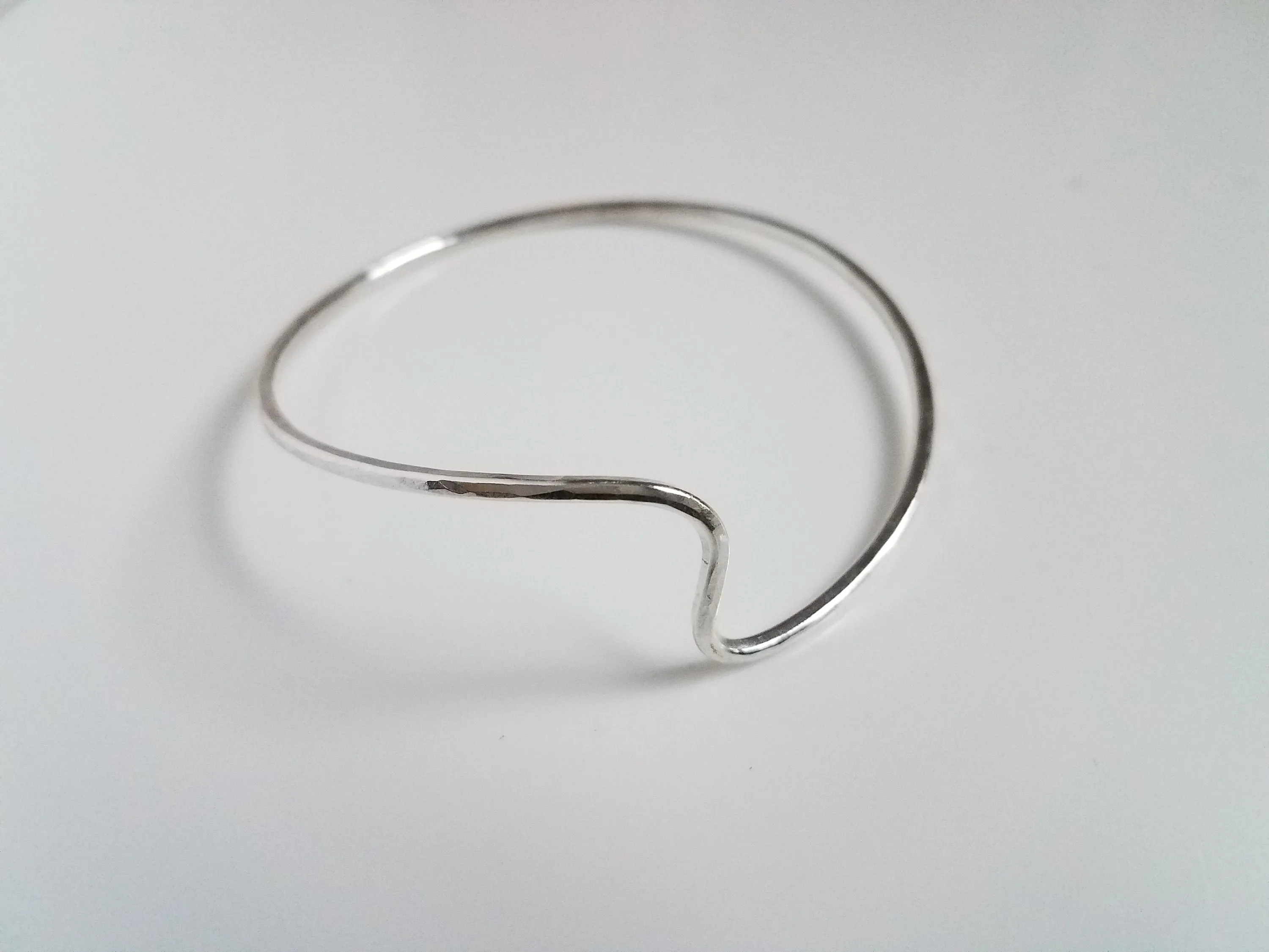 Amanda Moran Designs Hammered Sterling Bangle