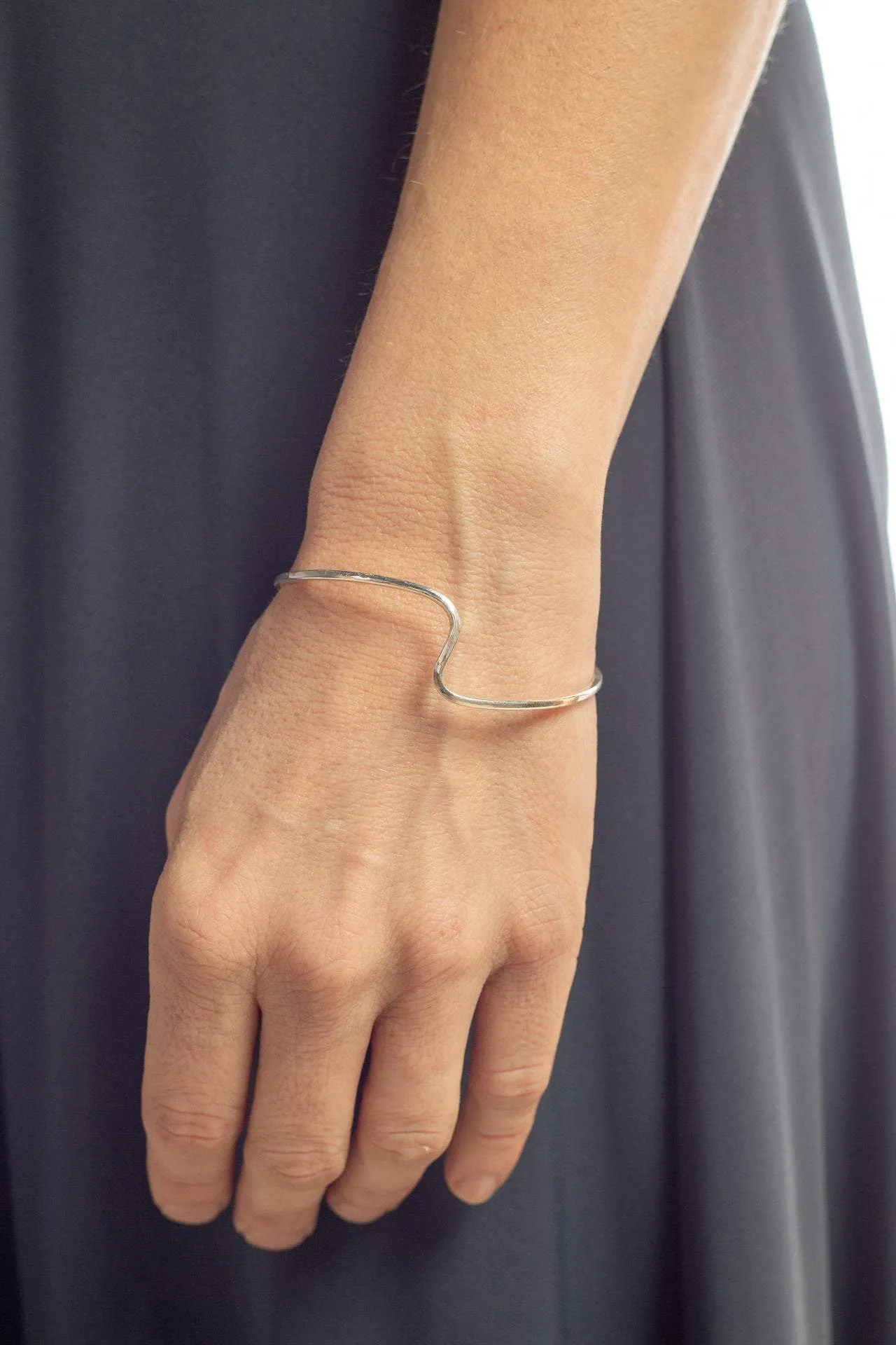 Amanda Moran Designs Hammered Sterling Bangle