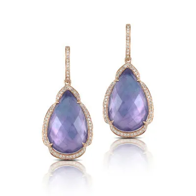 Amethyst & Diamond Earrings