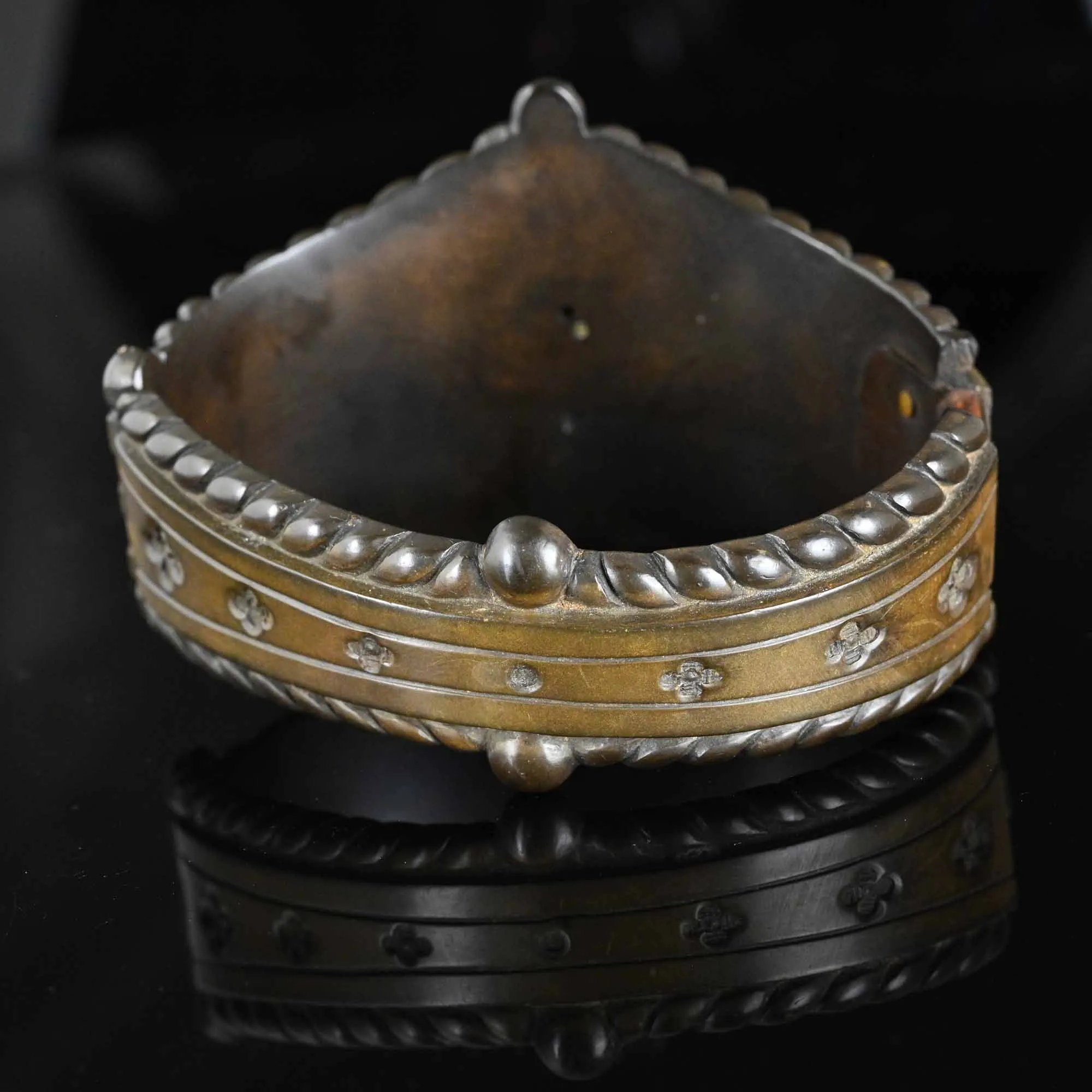 Antique Victorian Gutta Percha Bracelet Mourning Jewelry