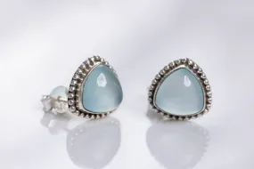 Aqua earrings