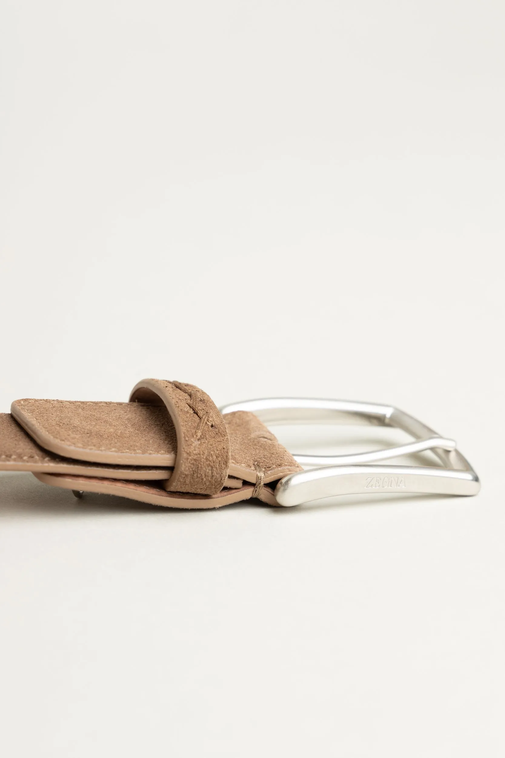 Beige Suede Belt