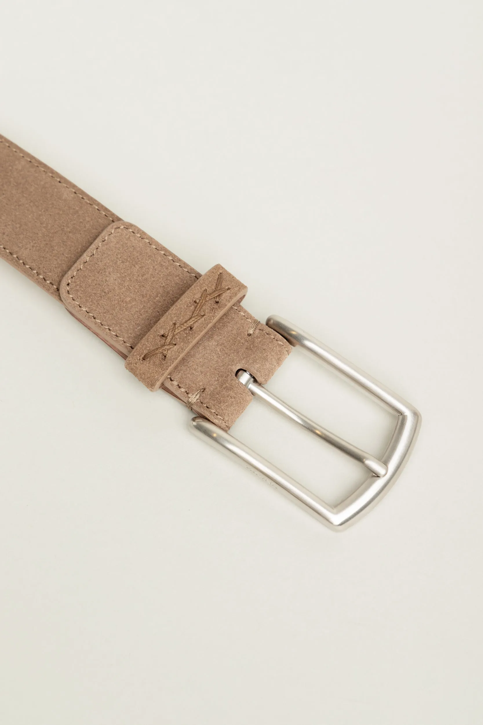 Beige Suede Belt