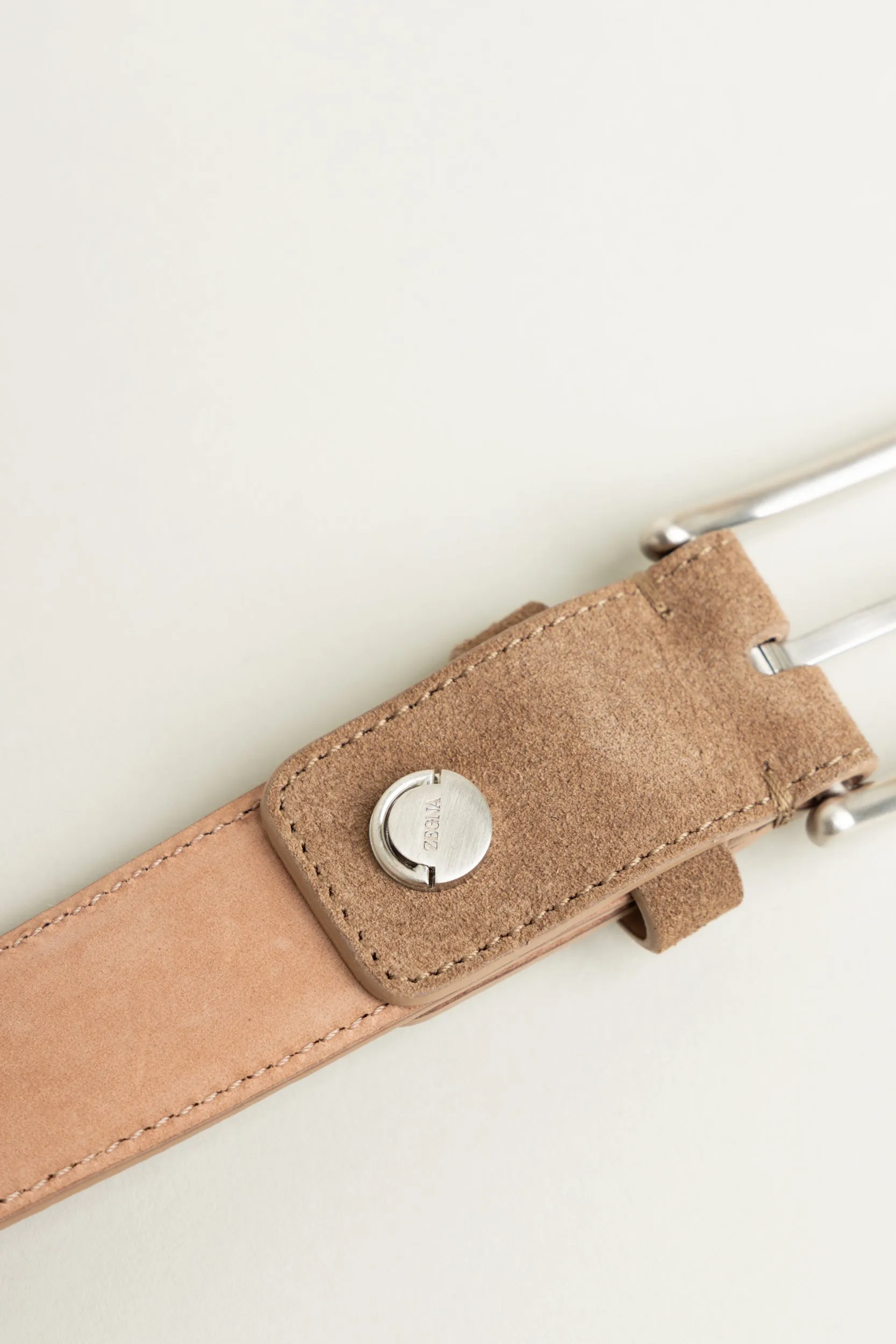 Beige Suede Belt