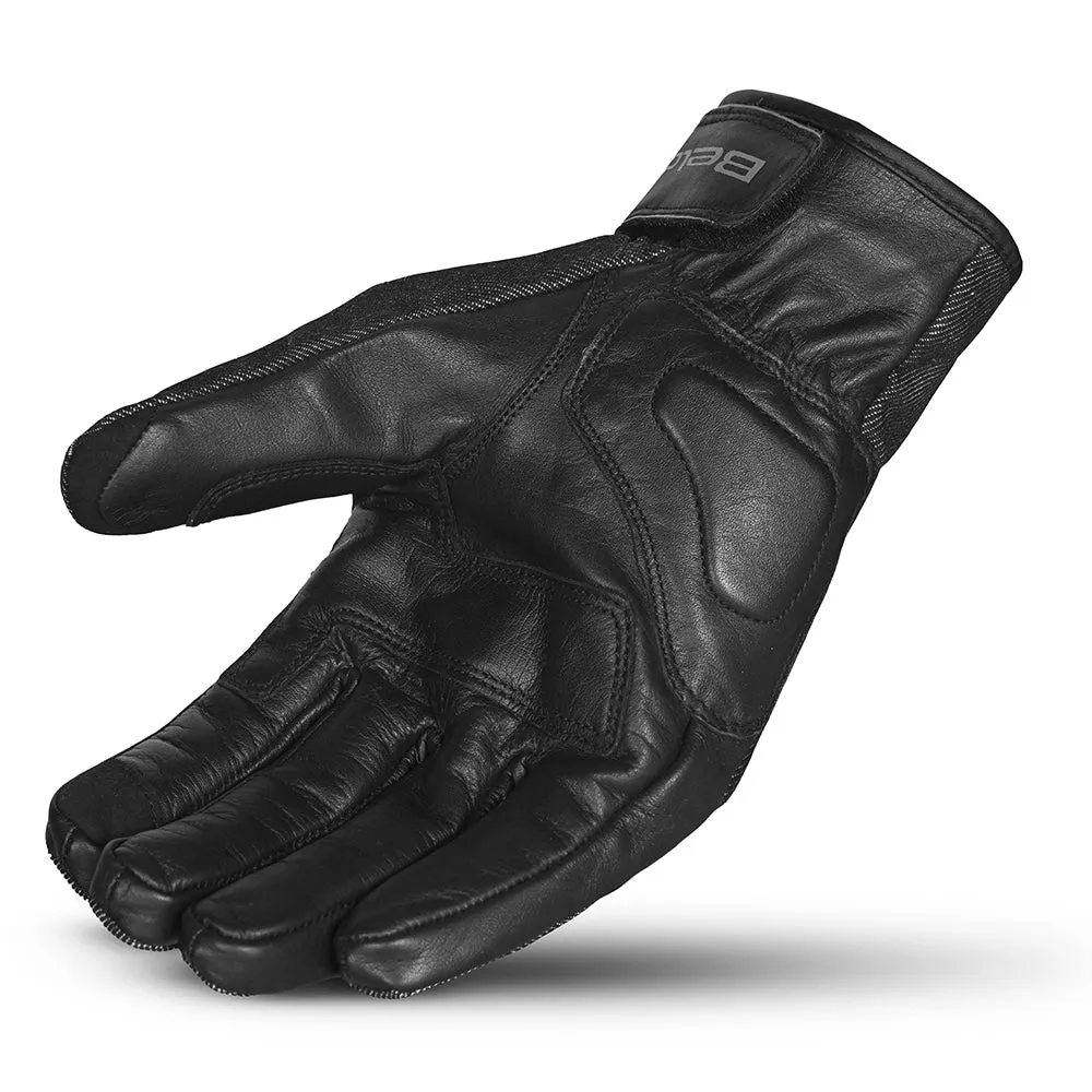 BELA Alberto Denim Best Moto Gloves Black