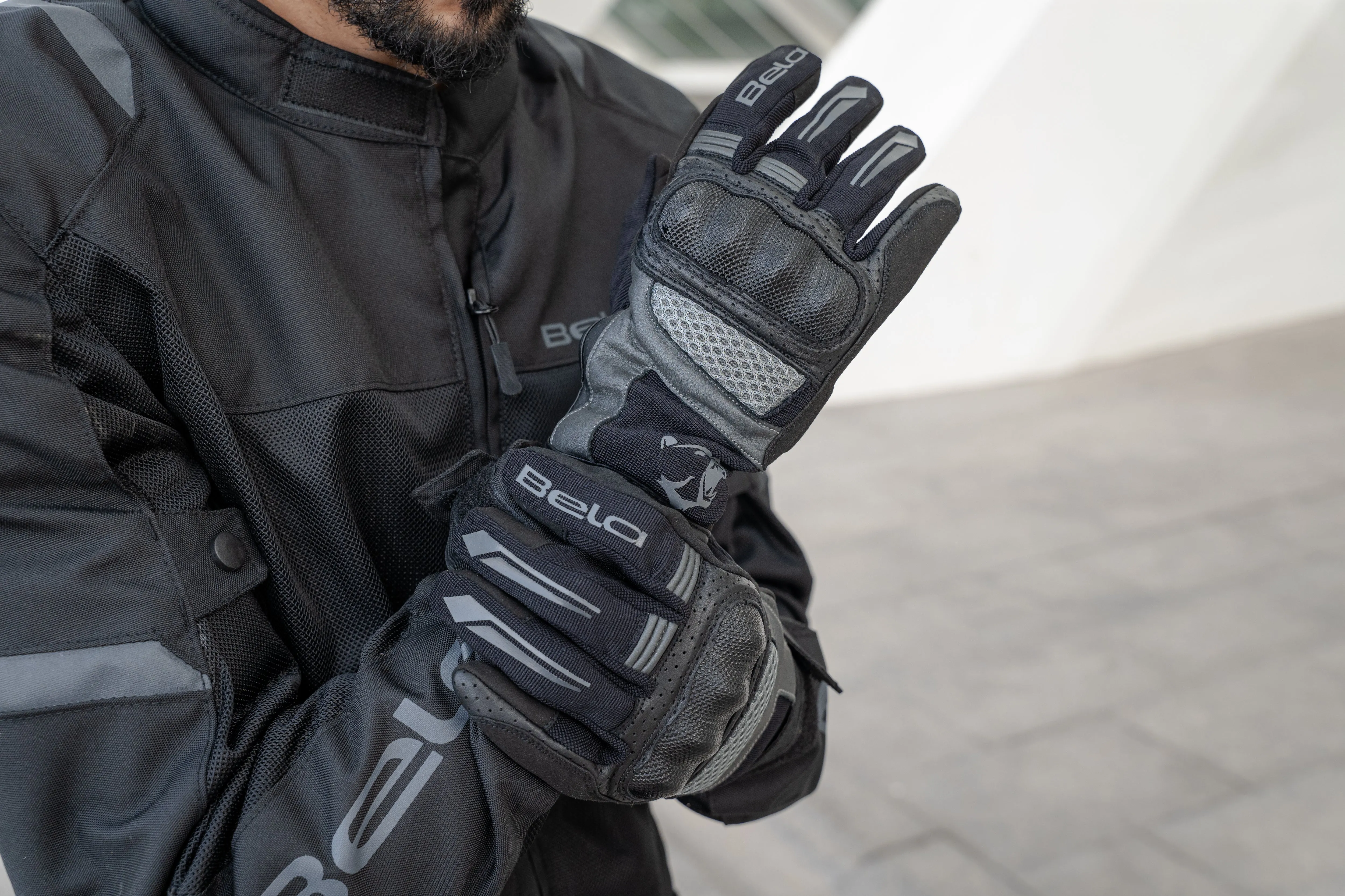 BELA Hero Air  - Summer Gloves - Black Gray