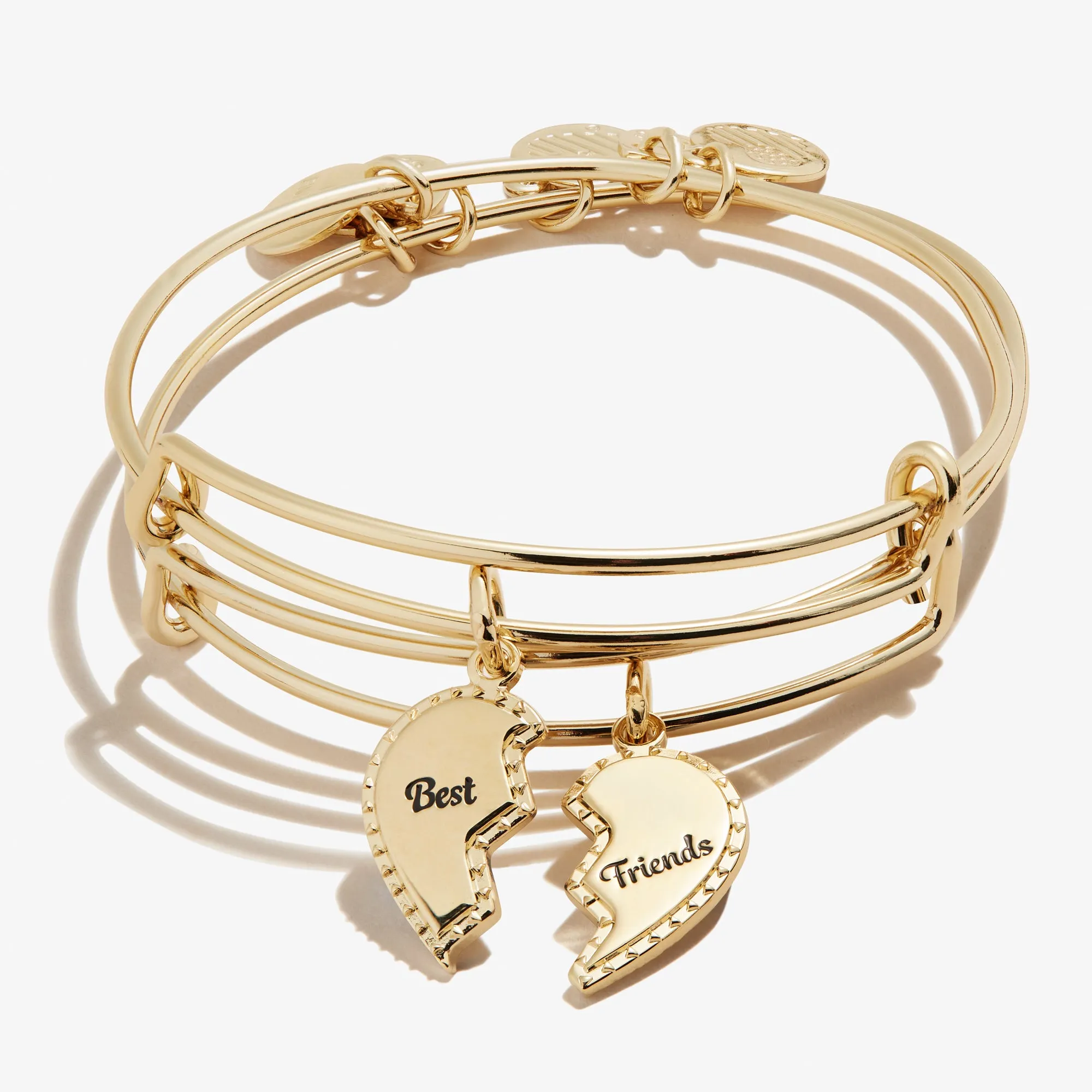 Best Friends Charm Bangle, Set of 2