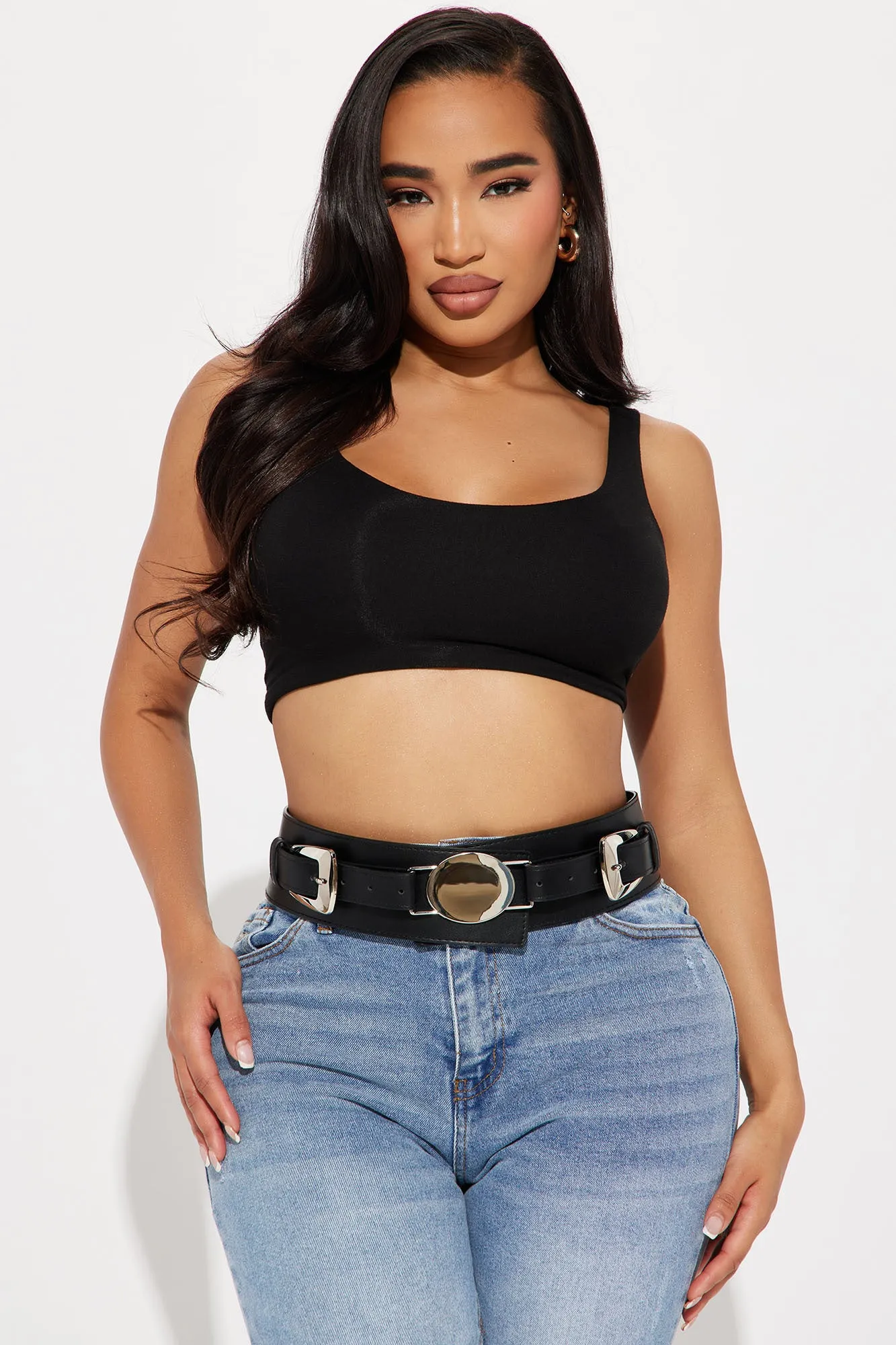 Bonnie Wide Belt - Black