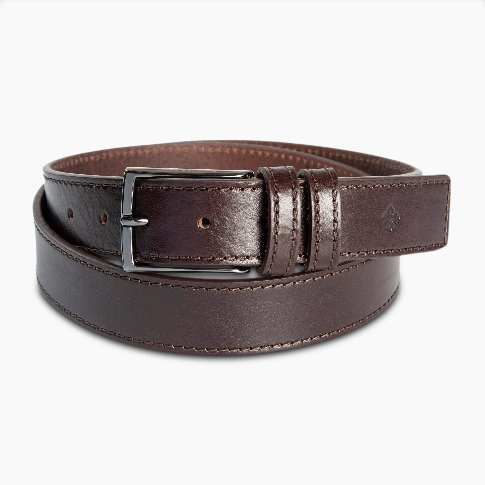 Brado tumbled leather belt