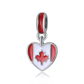 Canadian Flag / Canada Pendant / Canada Jewelry / Heart Shaped Pendant / Canadian Jewelry