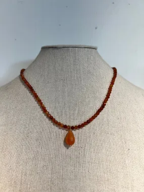 Carnelian Drop Necklace