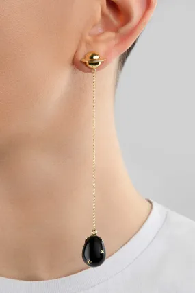 Chain Enamel Drop Earrings