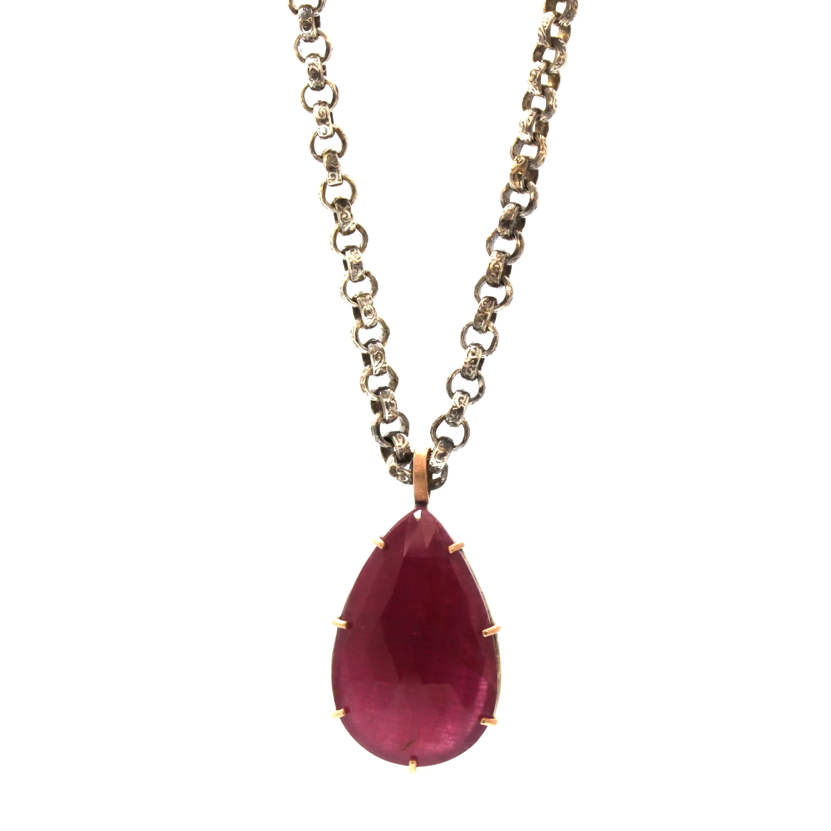 Chunky Ruby Necklace