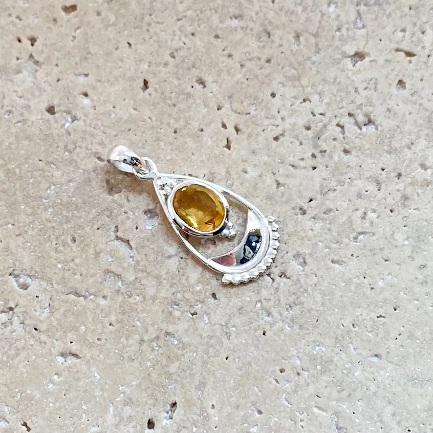 Citrine Pendant - Niki