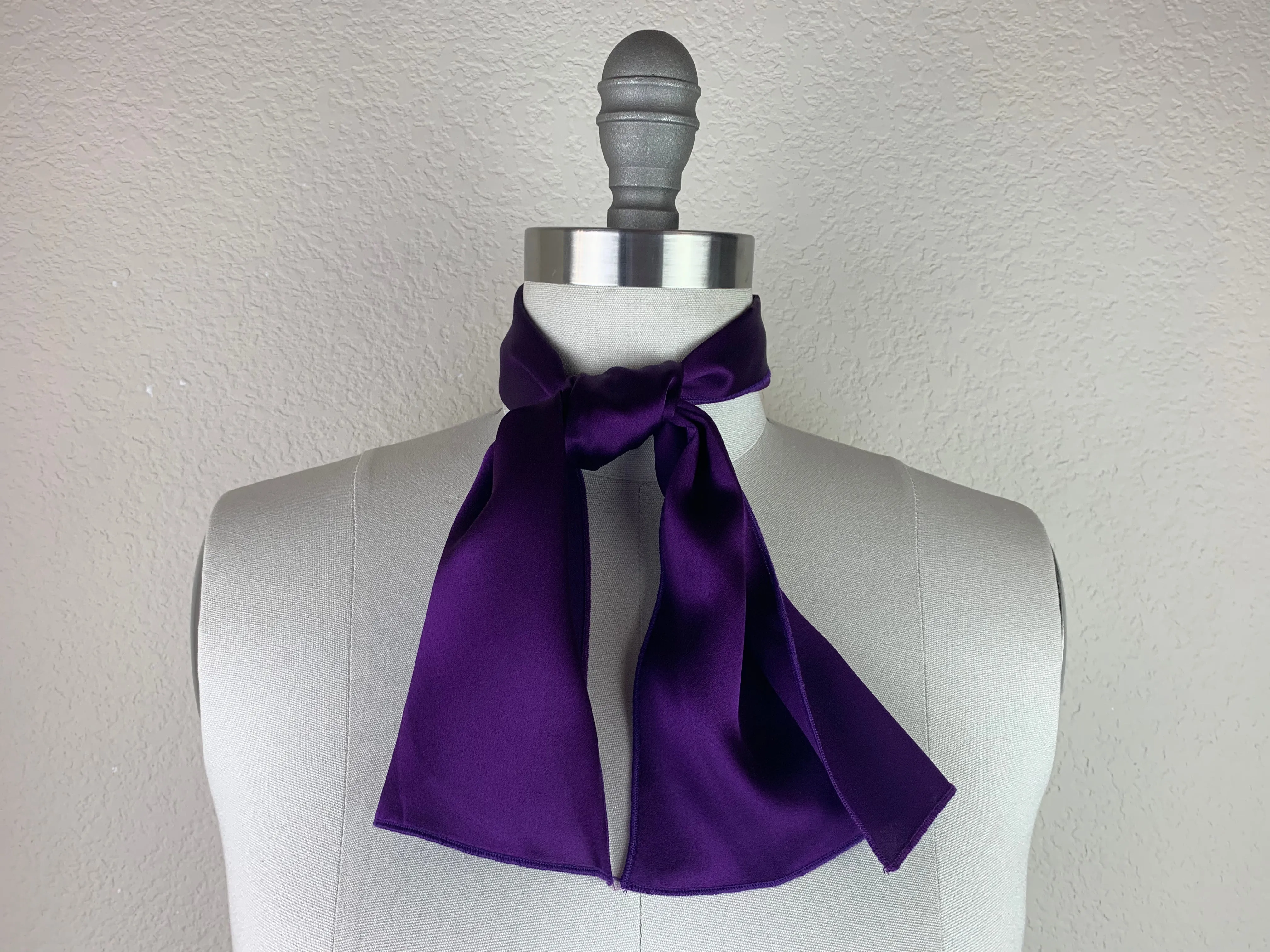 CR Purple Silk Scarf