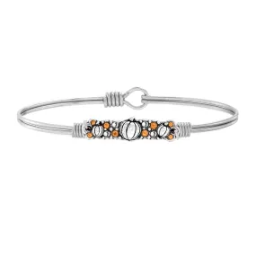 Crystal Pumpkin Medley Bangle Bracelet