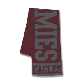 Culver Academies Knit-in Scarf Maroon & Grey