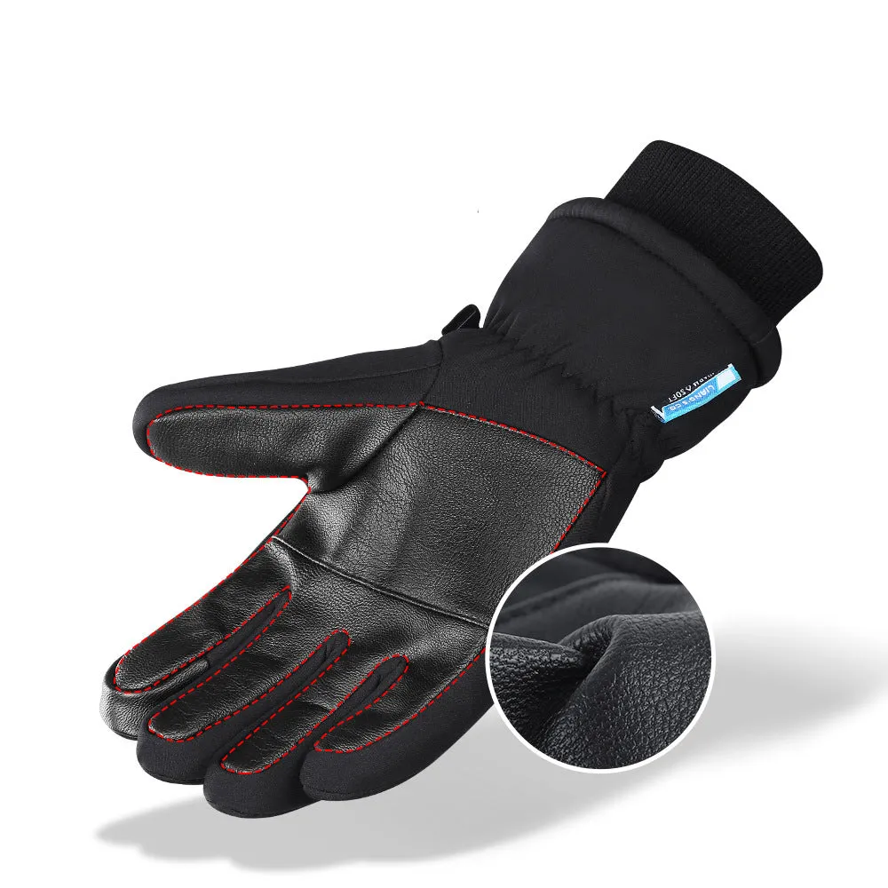 Cycling Thickened Fleece Waterproof Gloves