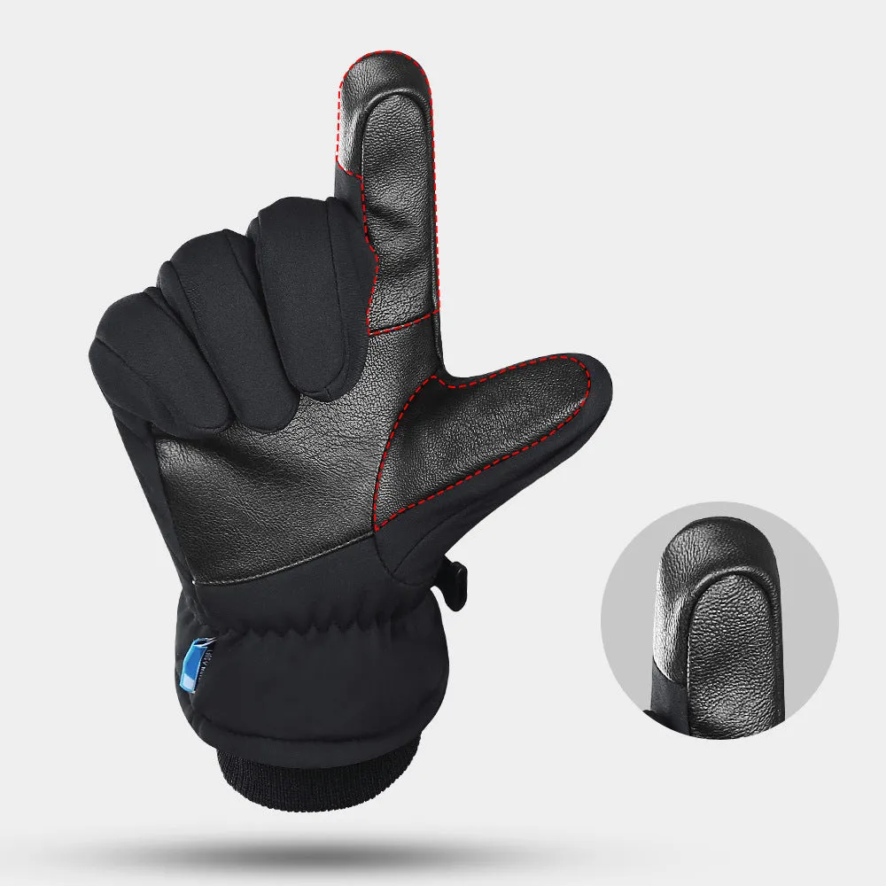 Cycling Thickened Fleece Waterproof Gloves