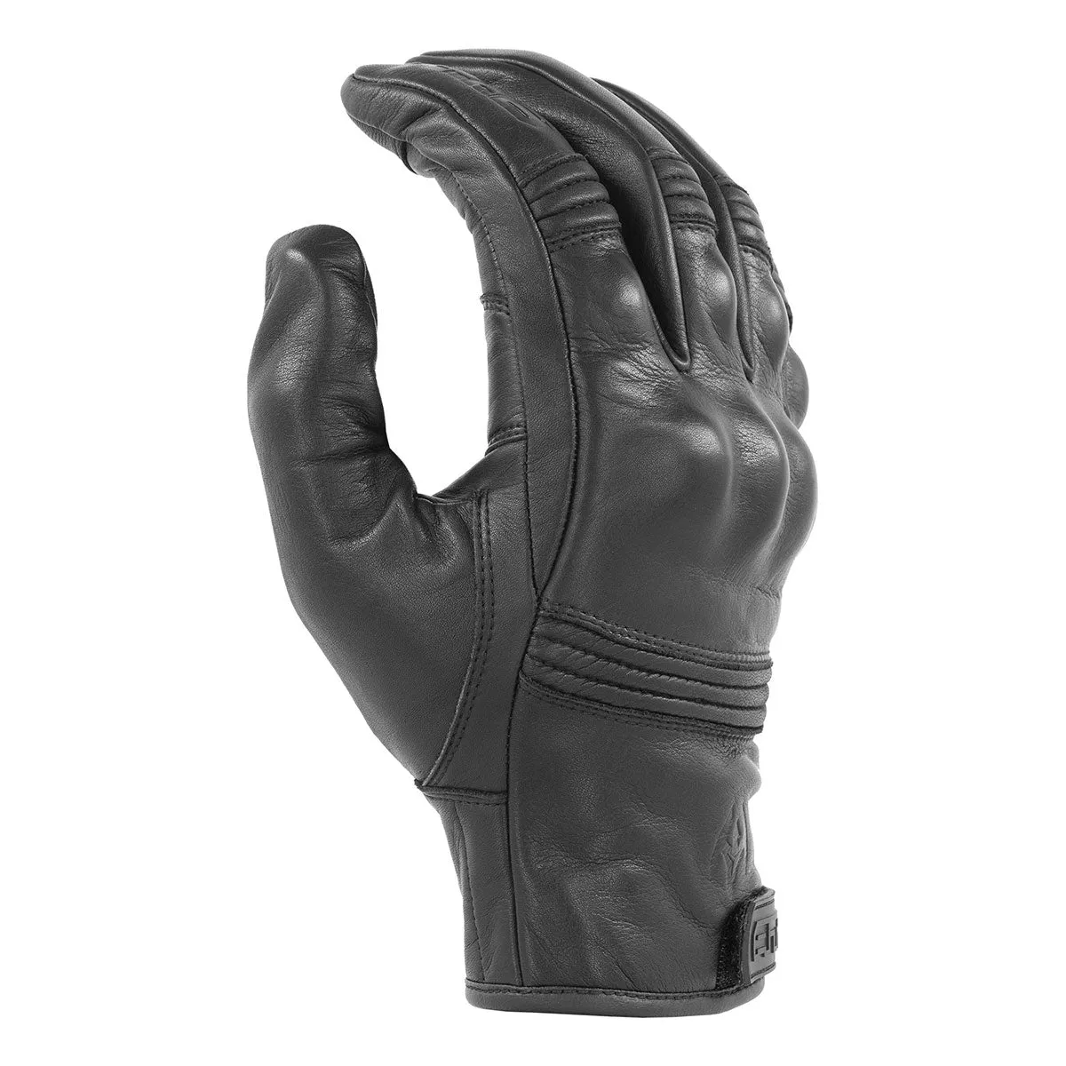 Damascus All-Leather Gloves with Knuckle Armor