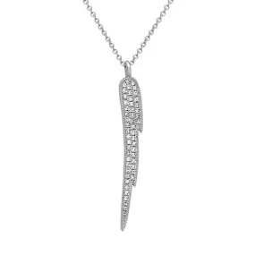 Diamond Angel Wing Pendant