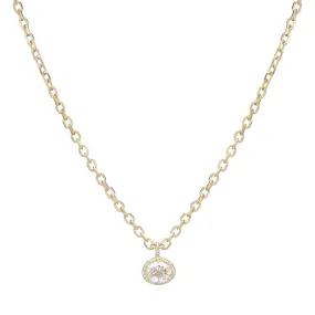 Diamond Disc Necklace