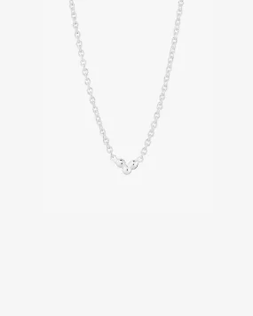 Drops necklace silver