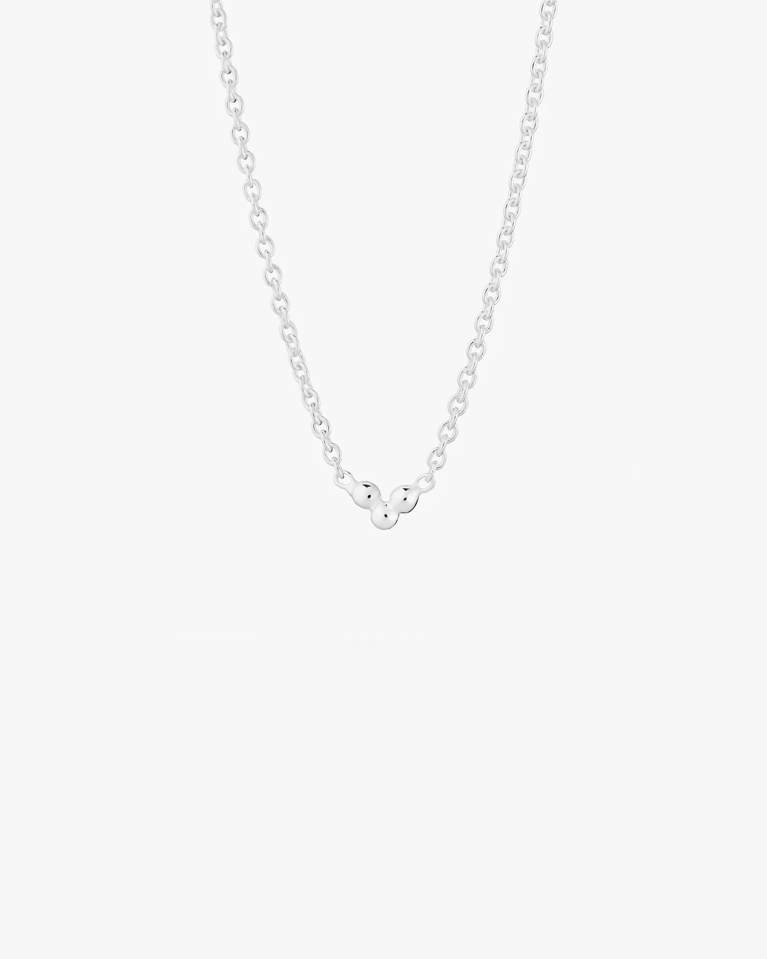 Drops necklace silver