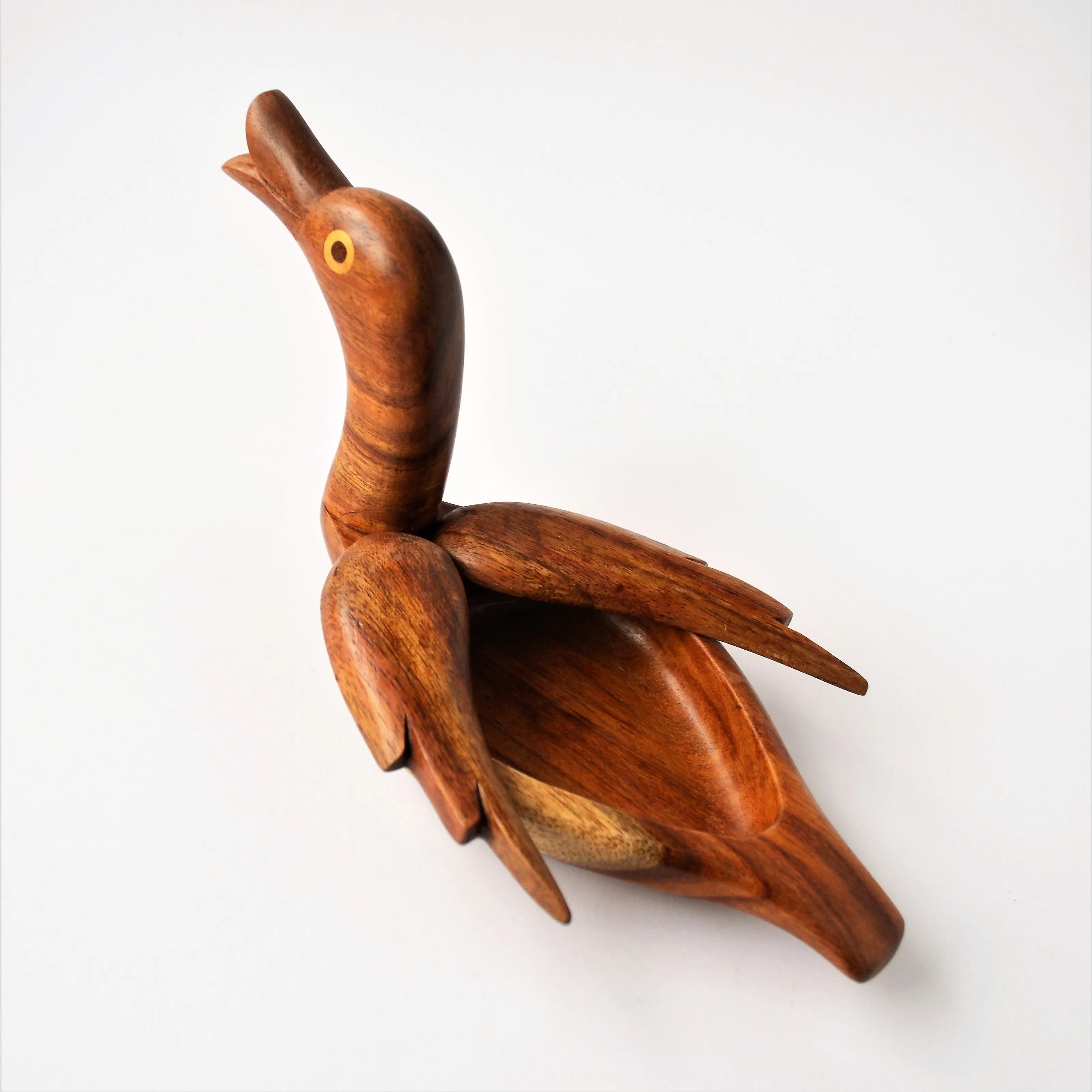 Duck jewelry Dish, Hand-carved box