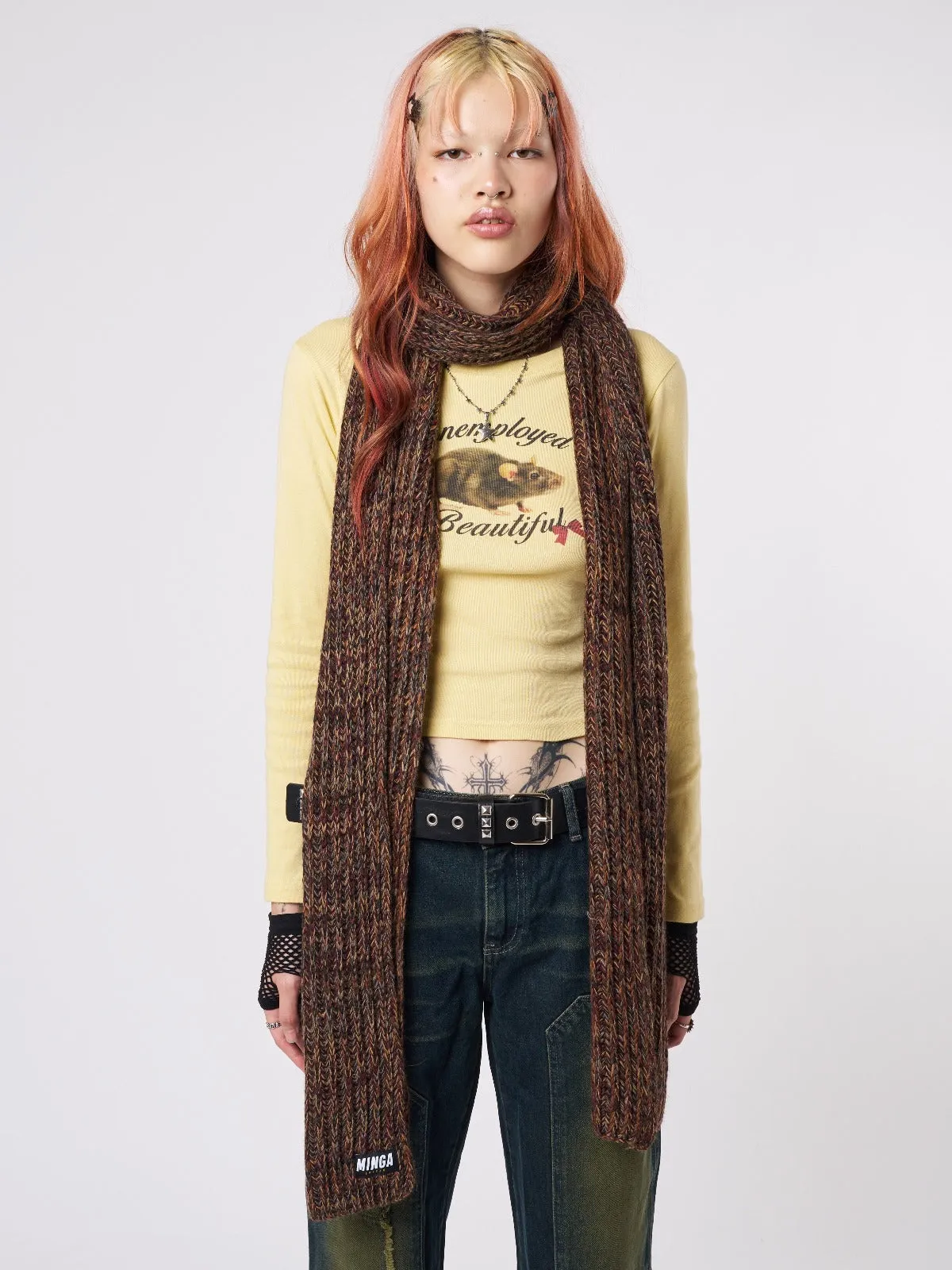 Emmie Textured Multi-Colored Scarf