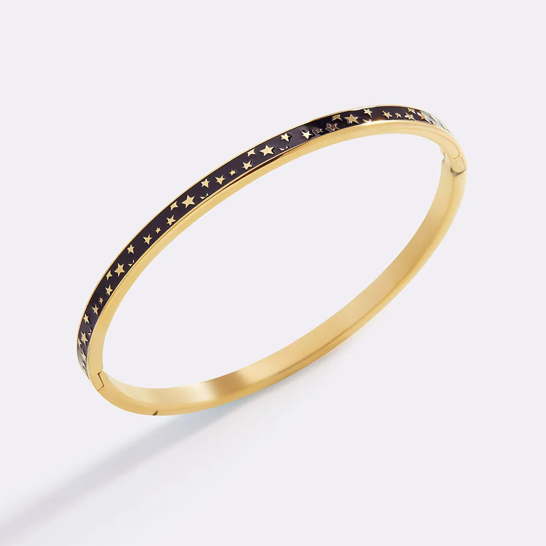 Enamel Bangle Bracelet