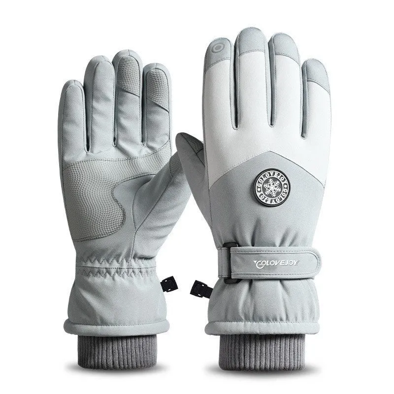 Fleece Cold And Windproof Electric Vehicle Gloves