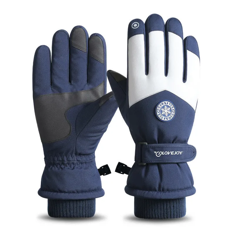 Fleece Cold And Windproof Electric Vehicle Gloves