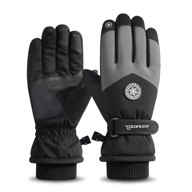 Fleece Cold And Windproof Electric Vehicle Gloves