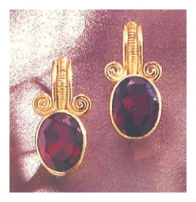 Gaea Garnet Earrings