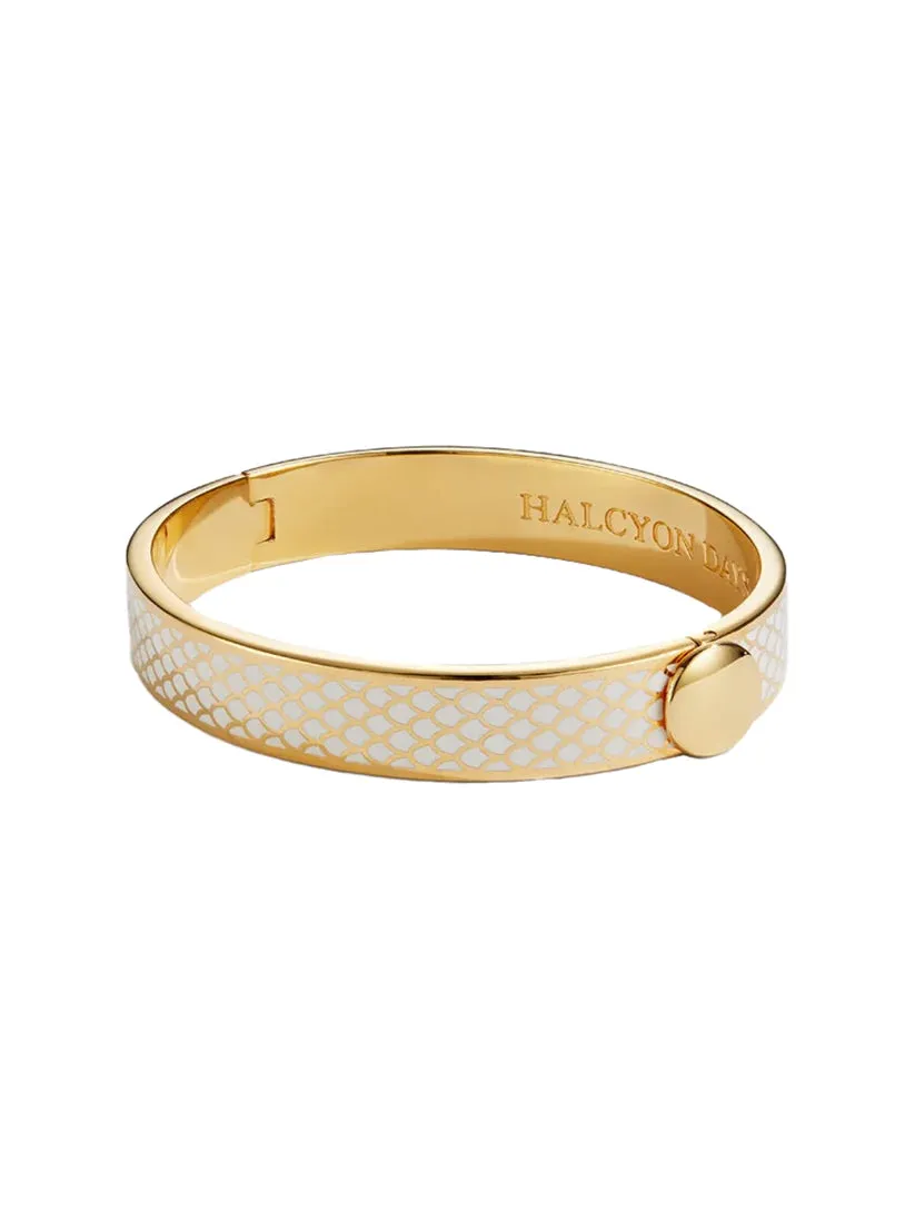 Halcyon - 1cm  Salamander Hinged Bangle - (four colors)