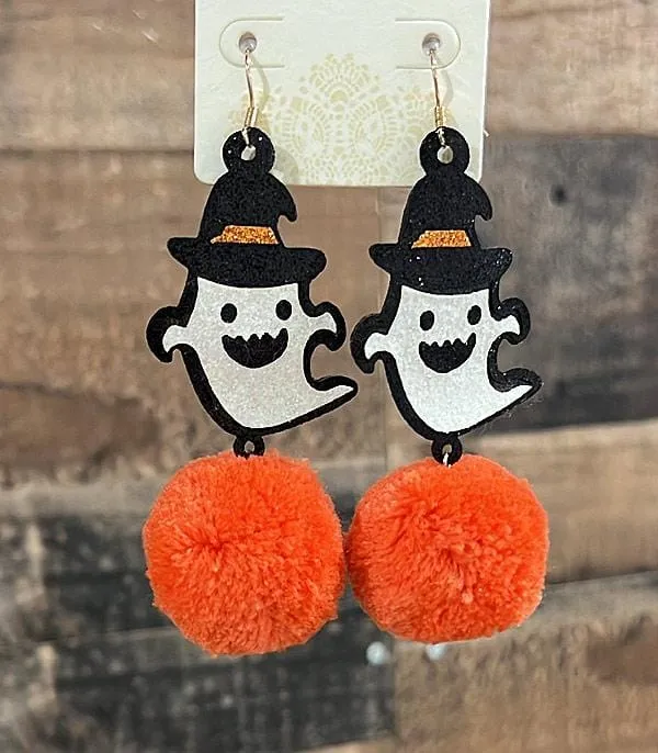 Halloween beaded earrings