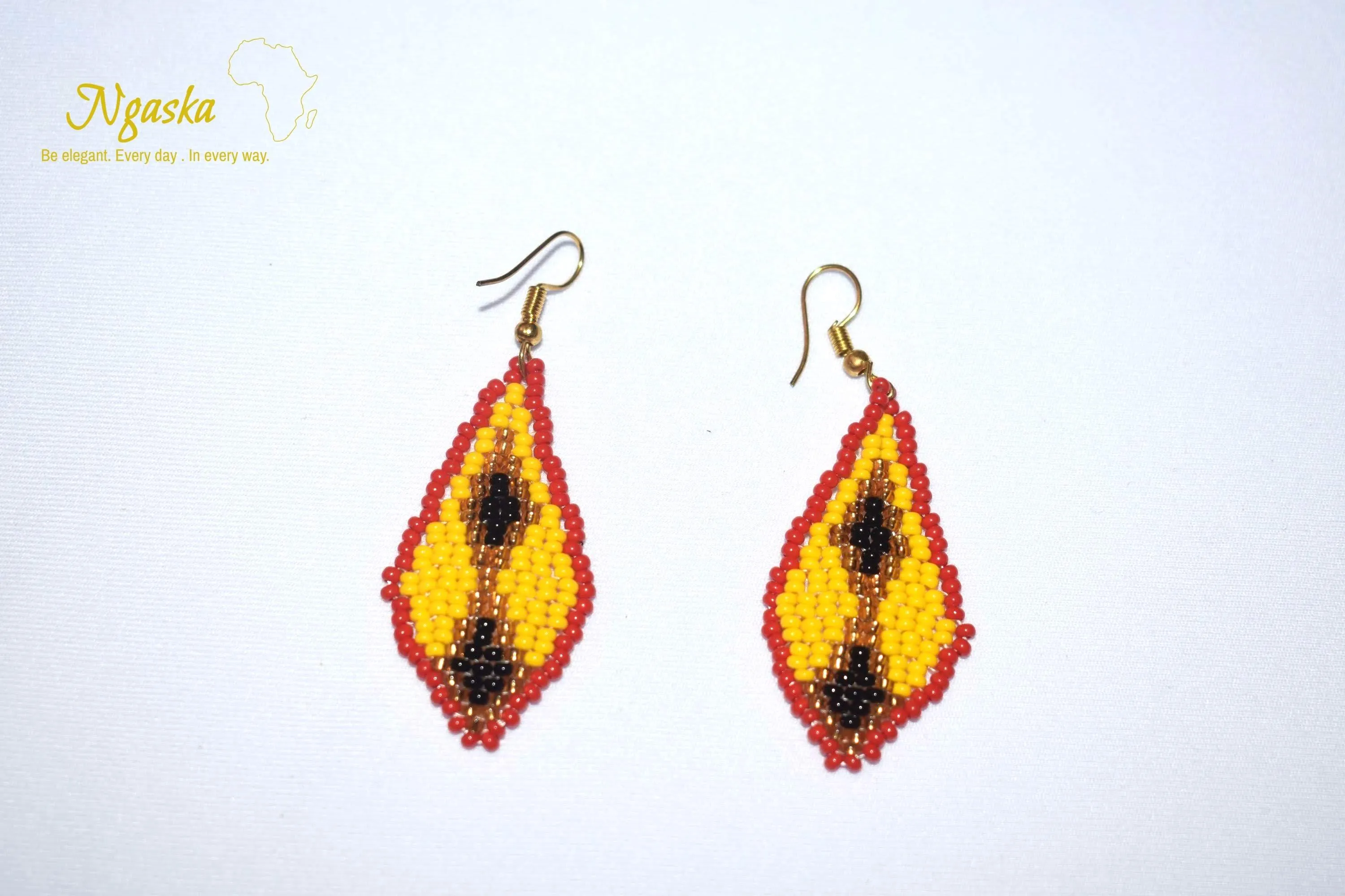 Hasina: African Ankara, Ethnic Style Handmade Earrings, Exotic Jewelry