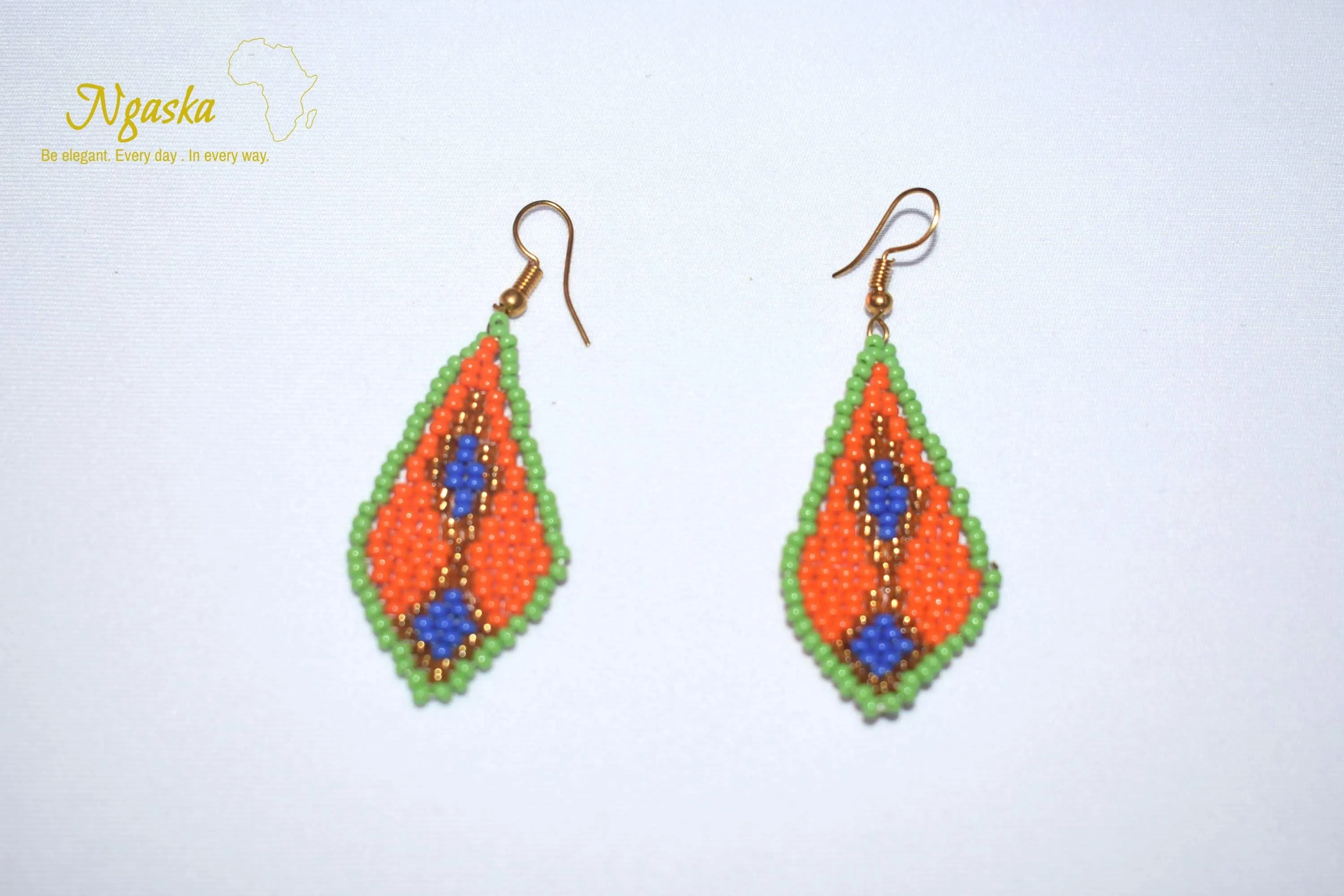 Hasina: African Ankara, Ethnic Style Handmade Earrings, Exotic Jewelry