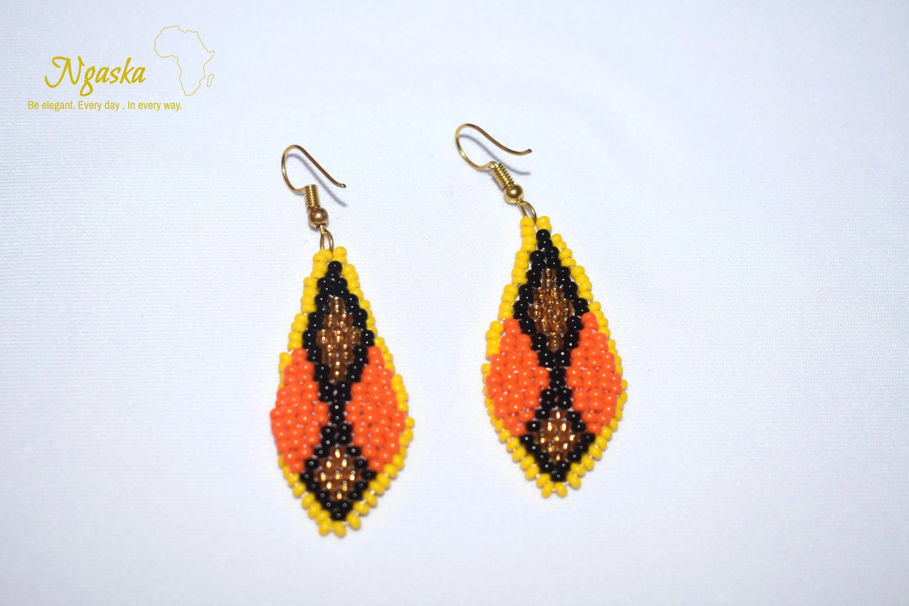 Hasina: African Ankara, Ethnic Style Handmade Earrings, Exotic Jewelry