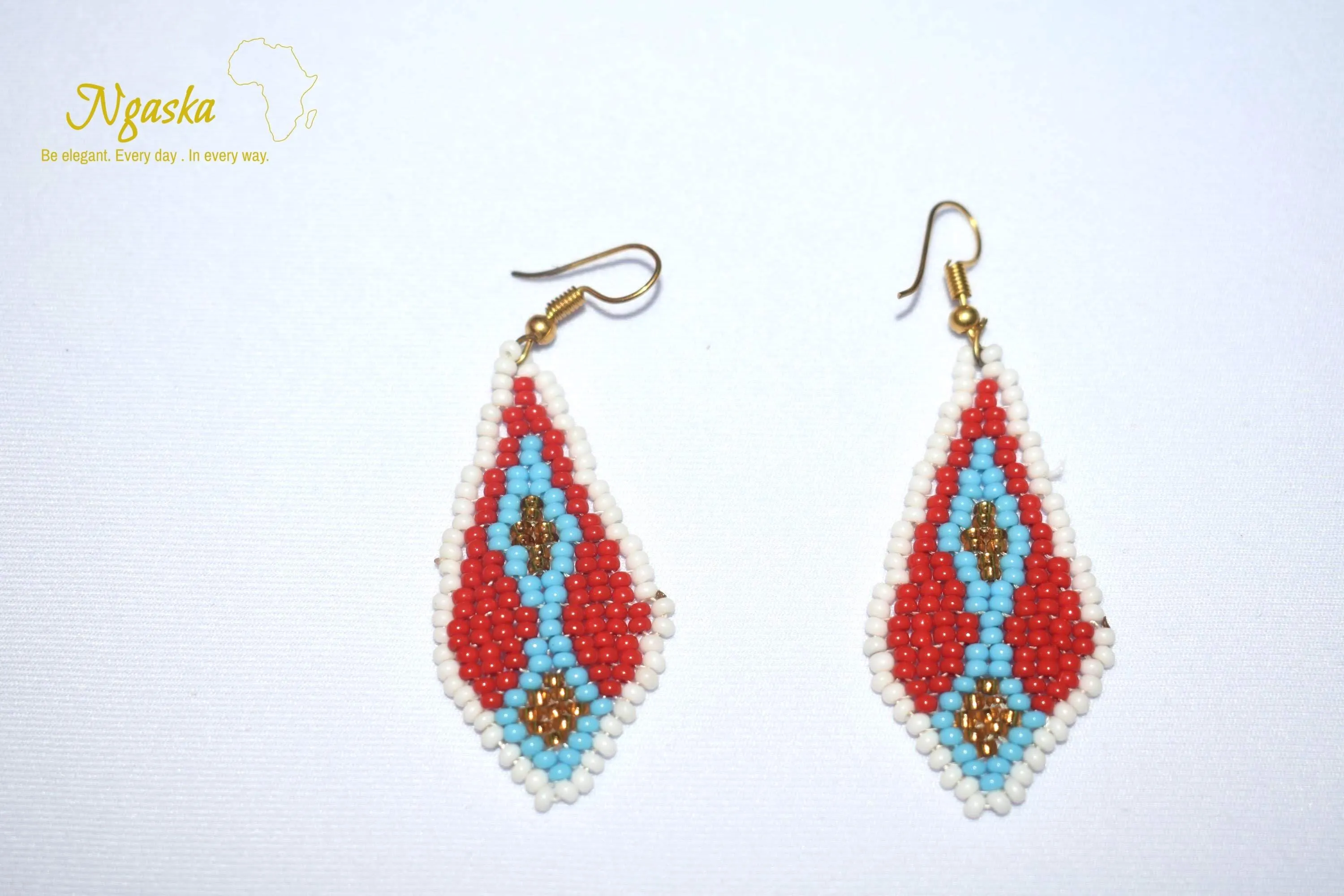 Hasina: African Ankara, Ethnic Style Handmade Earrings, Exotic Jewelry