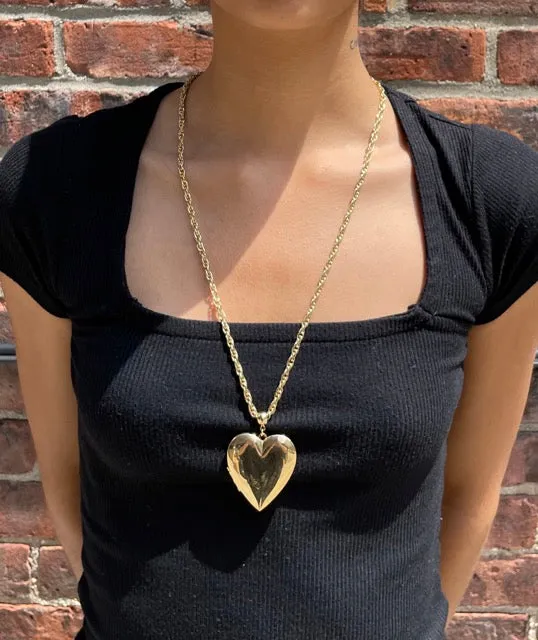 Heart Locket Pendant Necklace