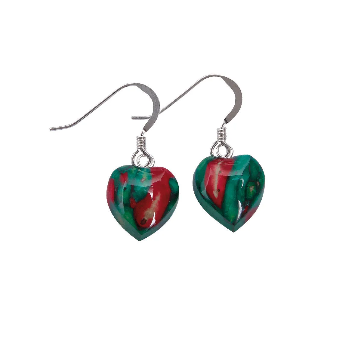 Heathergems Heart Earrings