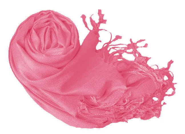 Hot Pink Pashmina Shawl Wrap Scarf