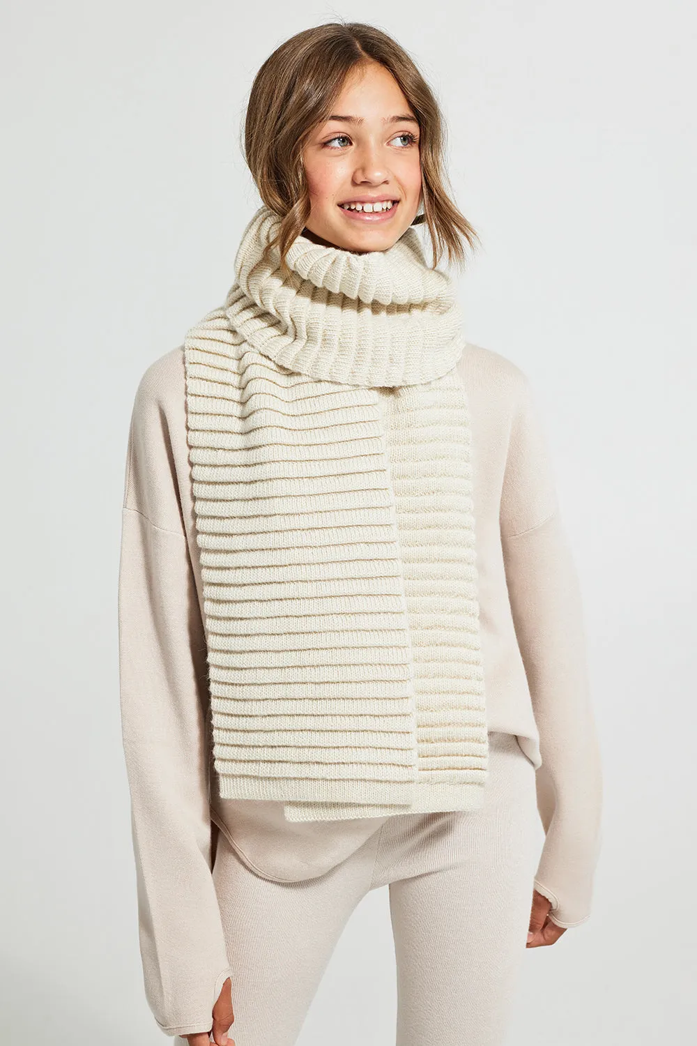 Kids (6-14 Years) Ribbed Scarf